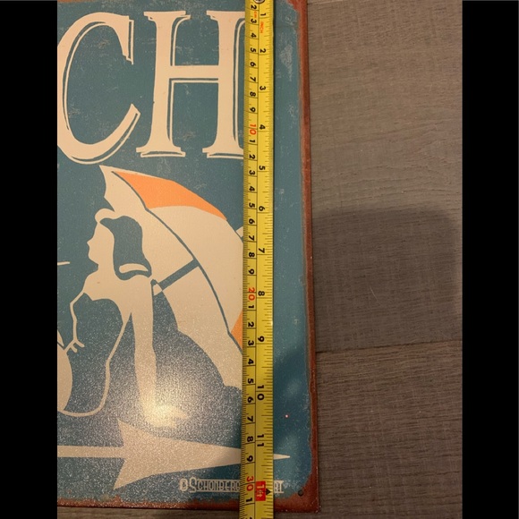 Schonberg Vintage Metal Beach Sign Art - Picture 6 of 8